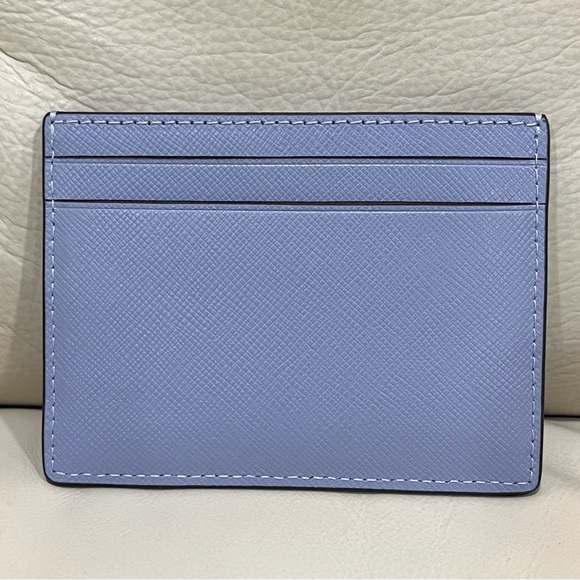 Kate Spade Slim Saffiano Card Holder NWT Frosted Blueberry Valentine’s Day - Picture 3 of 6